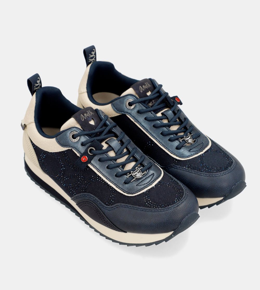 Női Anekke Hollywood Navy Blue Sneakers Sportcipő | WXKVZI-065