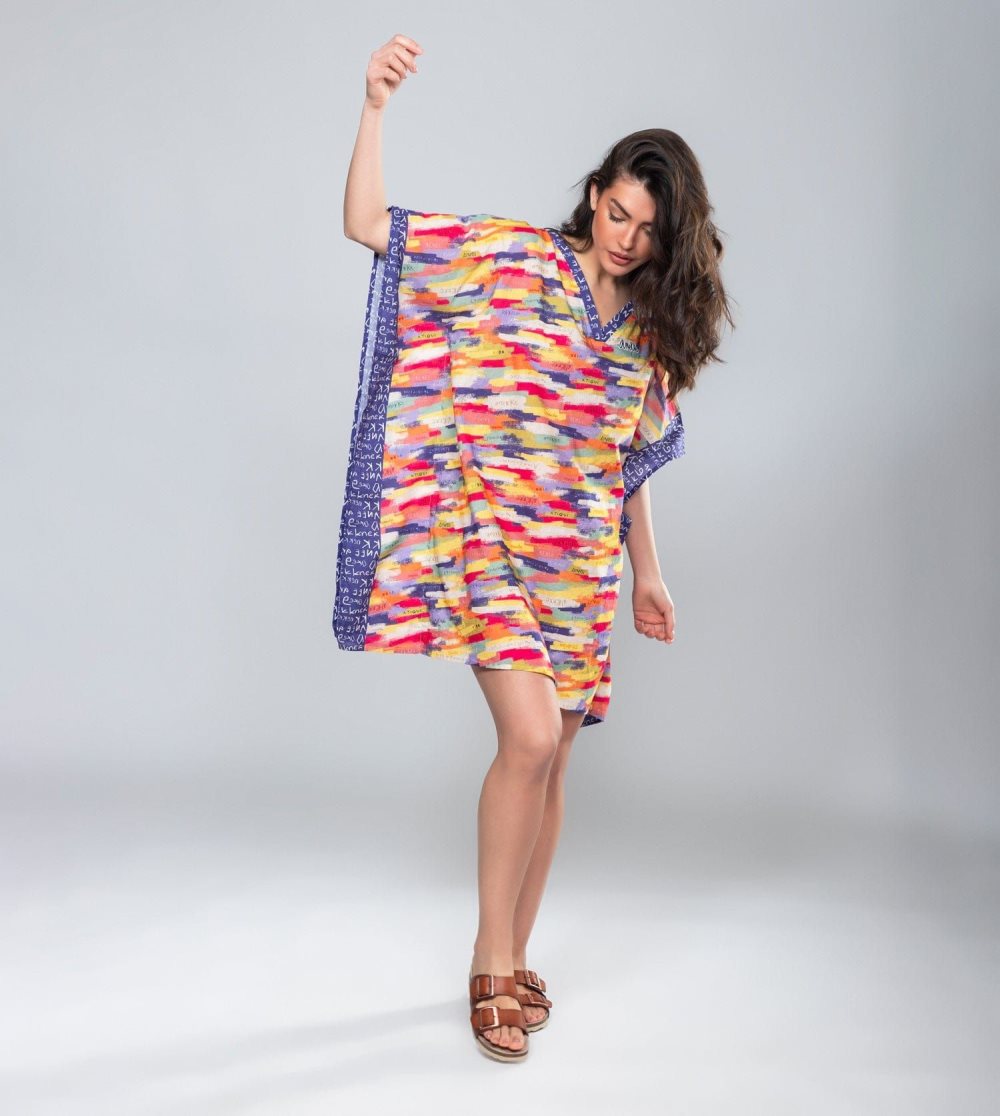 Női Anekke Kene Print Kaftan Ruha | XCBFIM-216