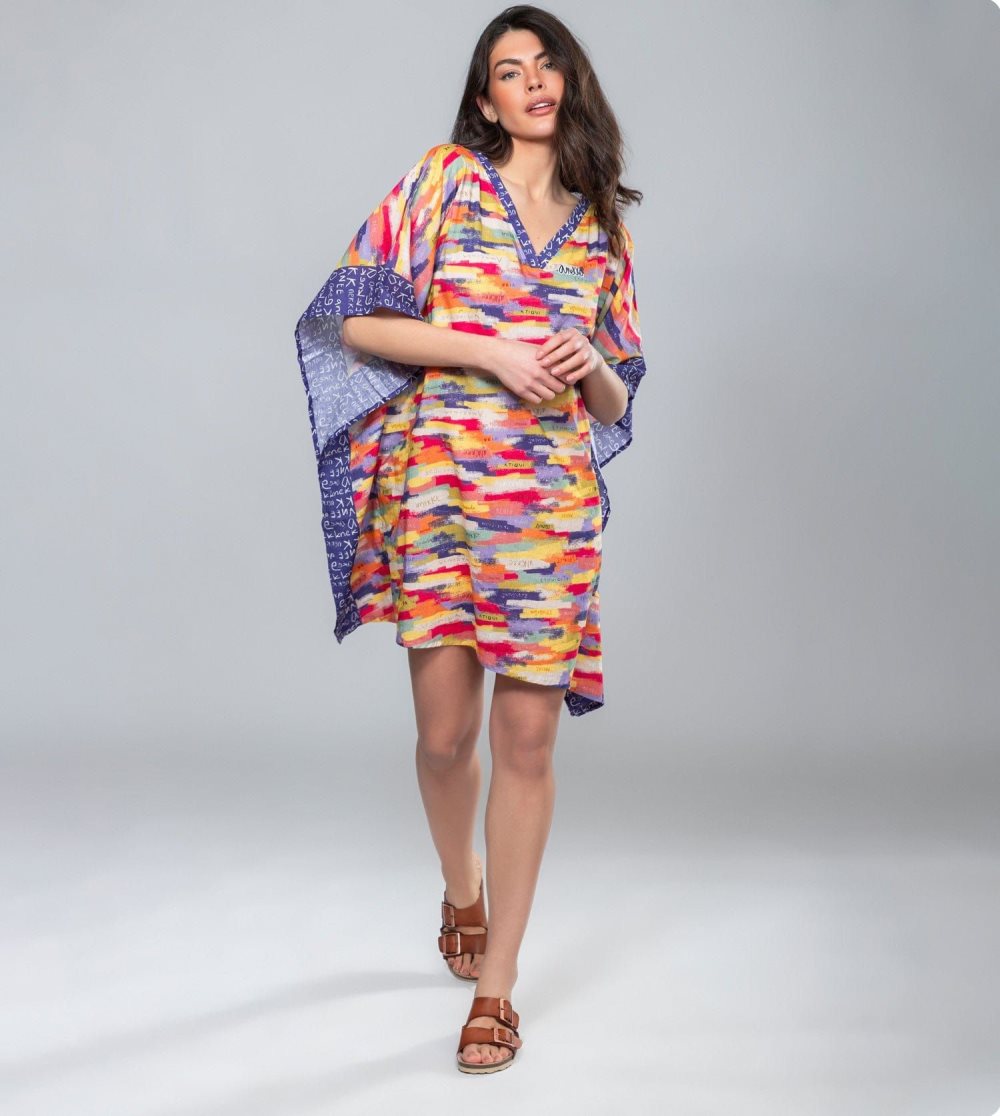 Női Anekke Kene Print Kaftan Ruha | XCBFIM-216