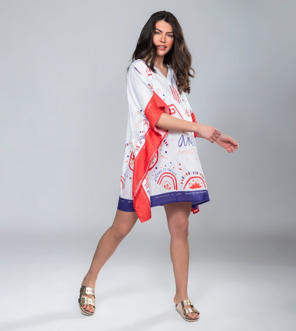 Női Anekke Magic Souls Print Kaftan Ruha | DIEBHS-816