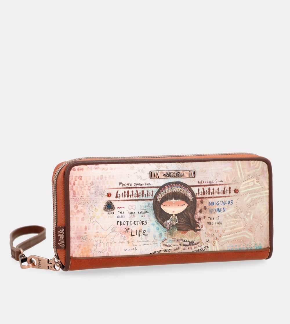 Női Anekke Menire Large Rfid Embossed Wallet Pénztárca | IYXDJT-526