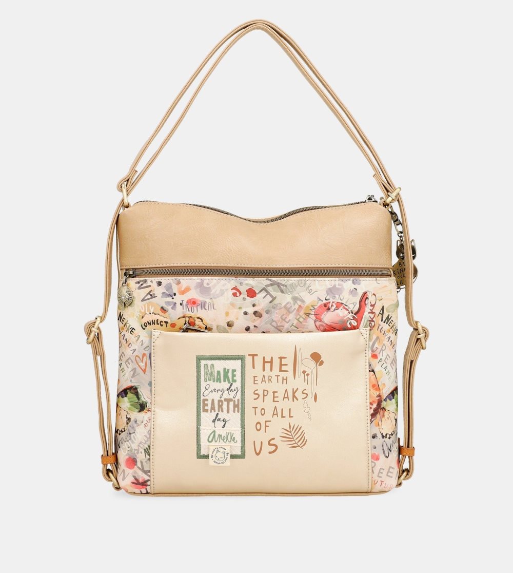 Női Anekke Nature Pachamama Convertible Golden Bag Into A Rucksack Válltáskák | ICHGJQ-524