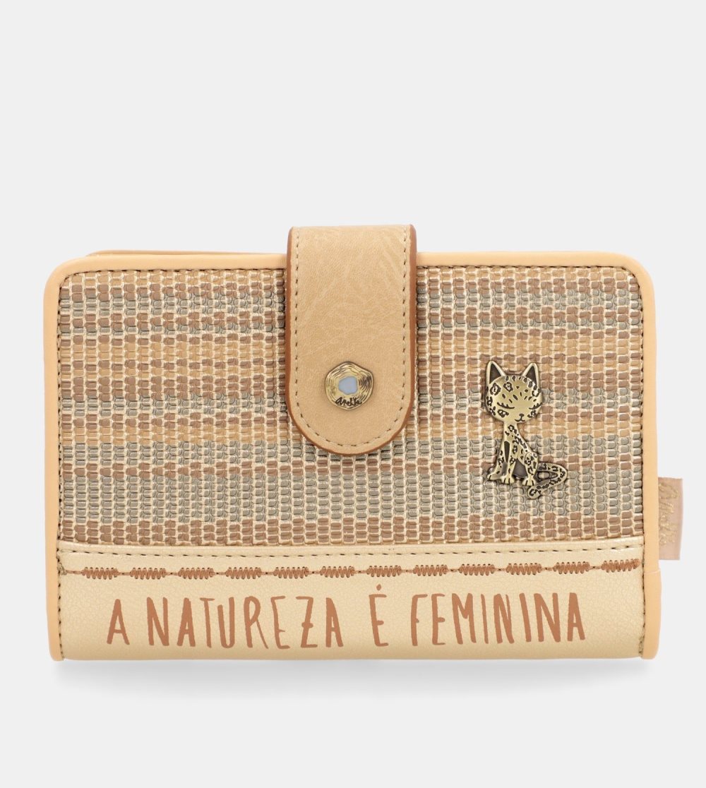 Női Anekke Nature Pachamama Gold Medium Rfid Wallet Pénztárca | MXKBZE-724