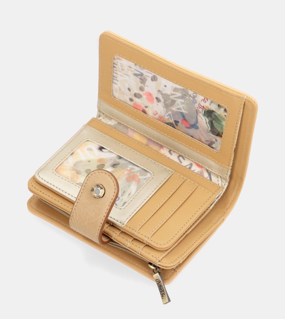 Női Anekke Nature Pachamama Gold Medium Rfid Wallet Pénztárca | MXKBZE-724