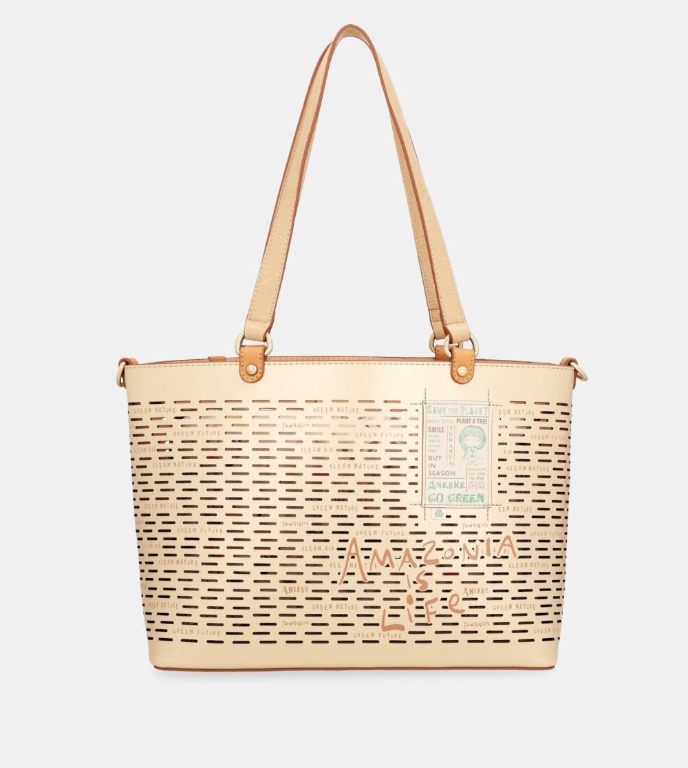 Női Anekke Nature Pachamama Large Golden Tote Bag Válltáskák | RIHETP-780