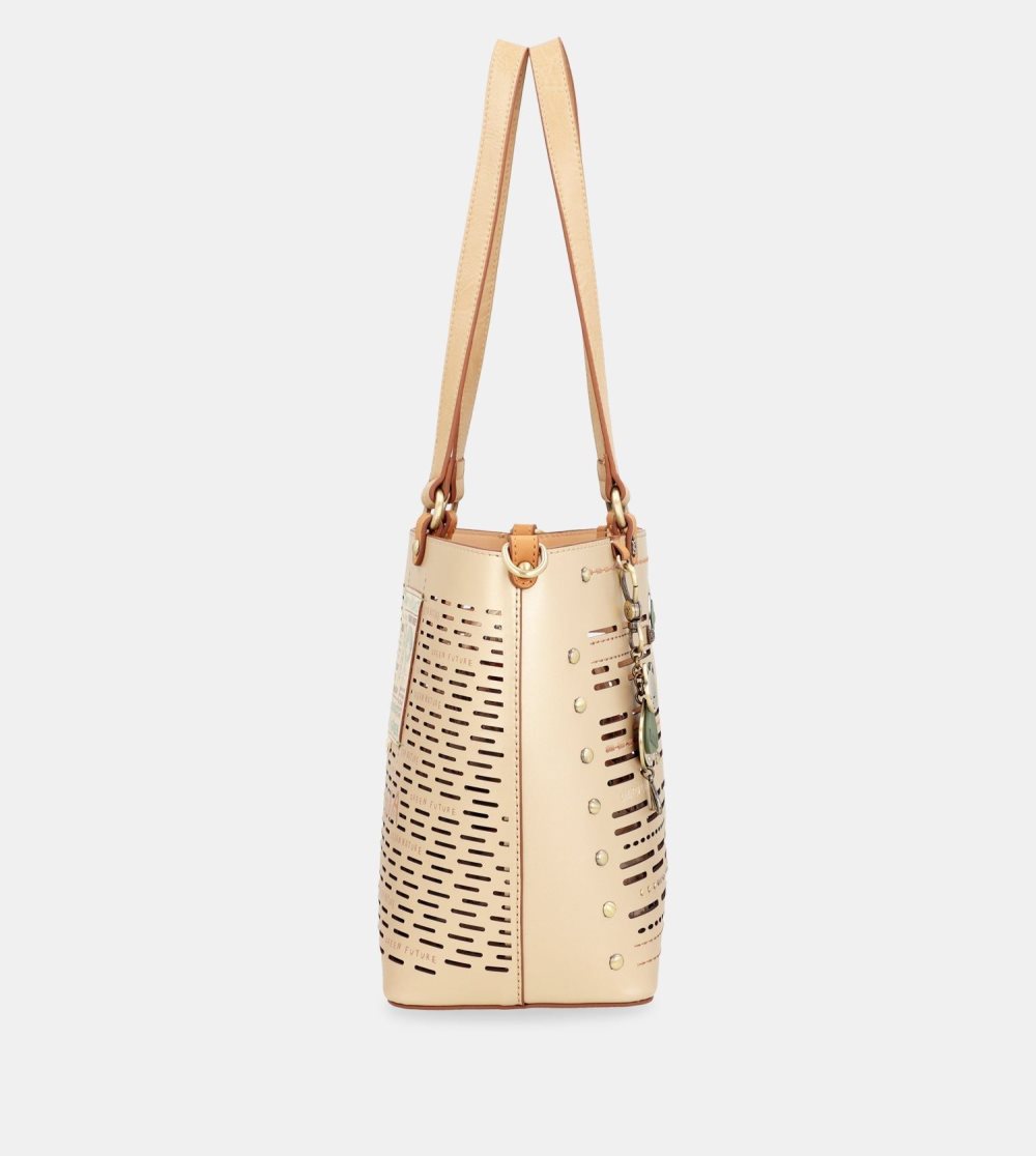 Női Anekke Nature Pachamama Large Golden Tote Bag Válltáskák | RIHETP-780