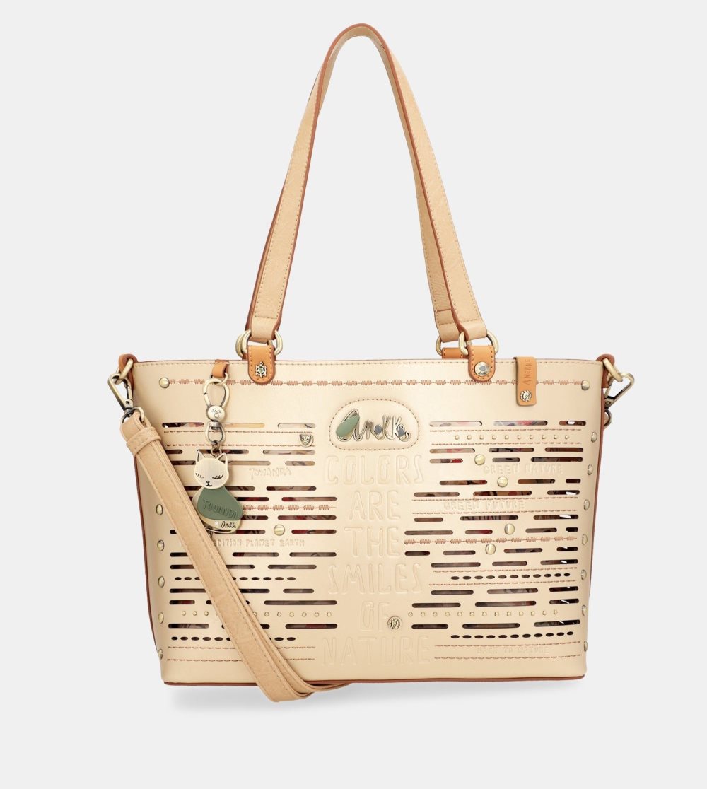 Női Anekke Nature Pachamama Large Golden Tote Bag Válltáskák | RIHETP-780
