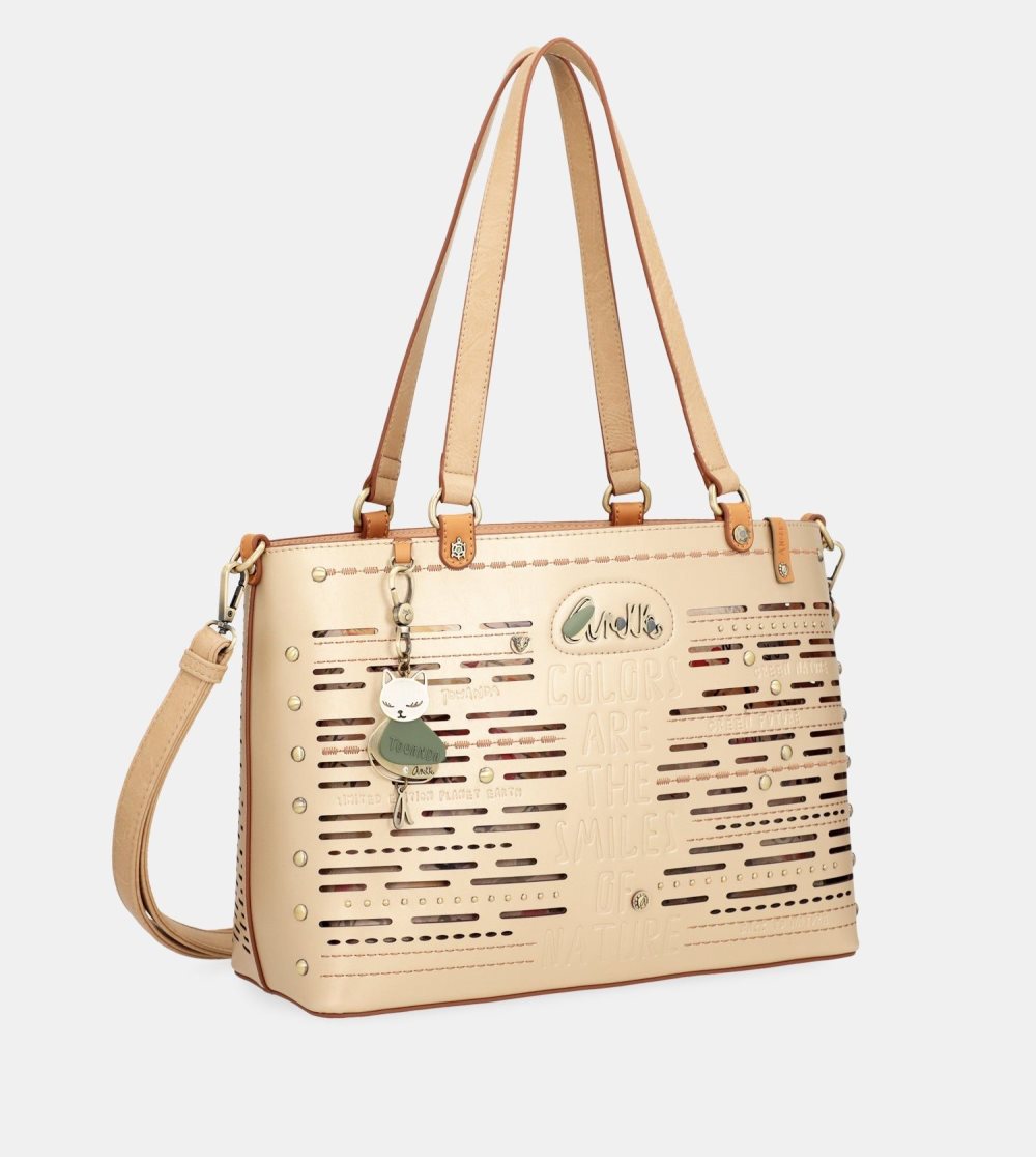 Női Anekke Nature Pachamama Large Golden Tote Bag Válltáskák | RIHETP-780
