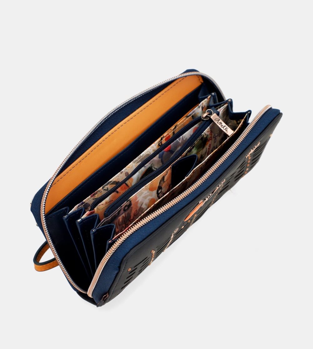 Női Anekke Nature Pachamama Large Printed Rfid Wallet Pénztárca | TSLDCP-349