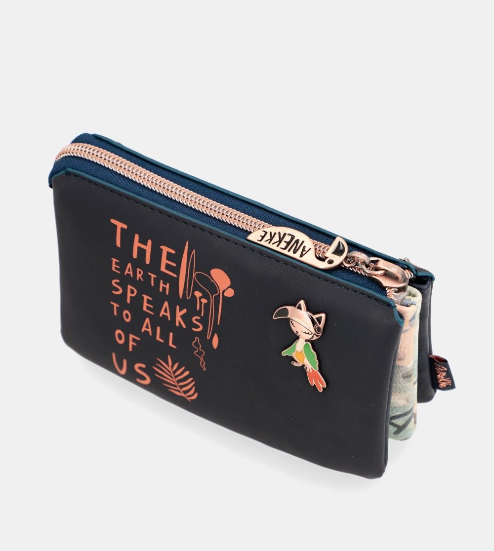 Női Anekke Nature Pachamama Navy Blue Coin Purse Pénztárca | UVHPXZ-061