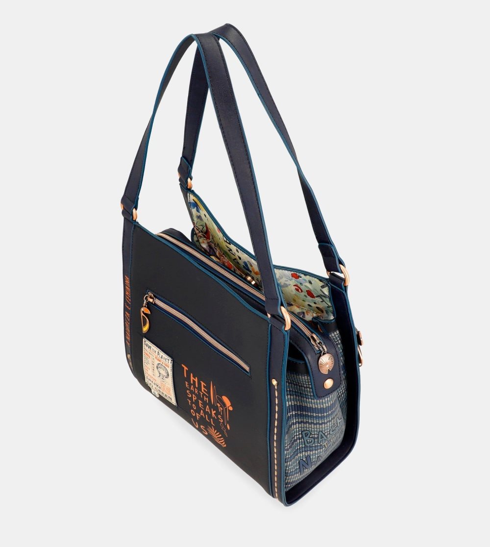 Női Anekke Nature Pachamama Navy Blue Crossbody Bag Válltáskák | XARJYH-738
