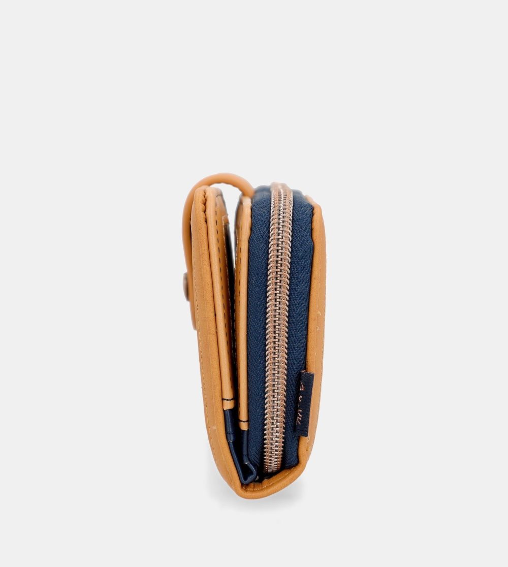 Női Anekke Nature Pachamama Navy Blue Large Rfid Wallet Pénztárca | UIPTCQ-641