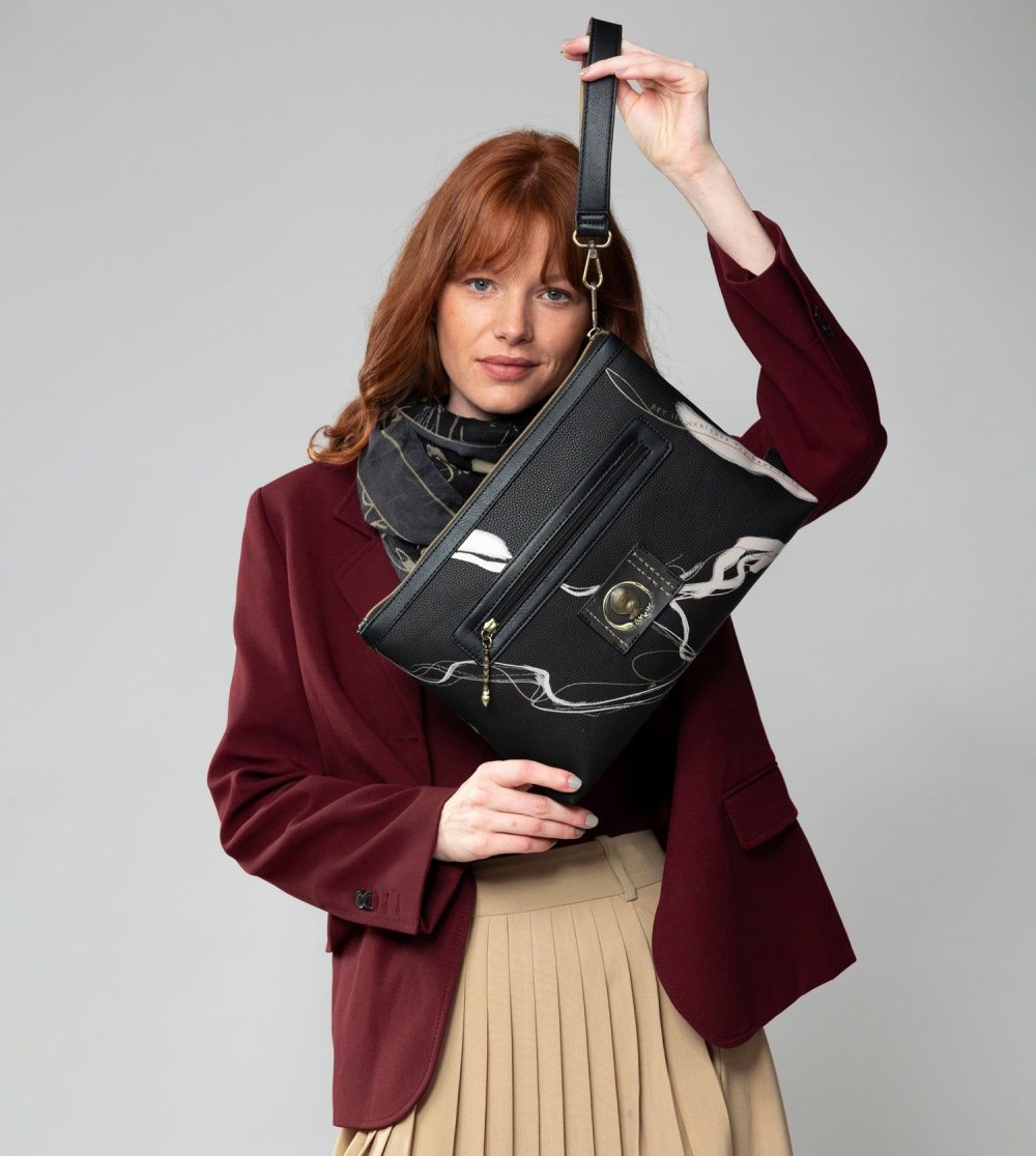 Női Anekke Nature Shodo Black Clutch Bag Kézitáska | IUPYQG-719
