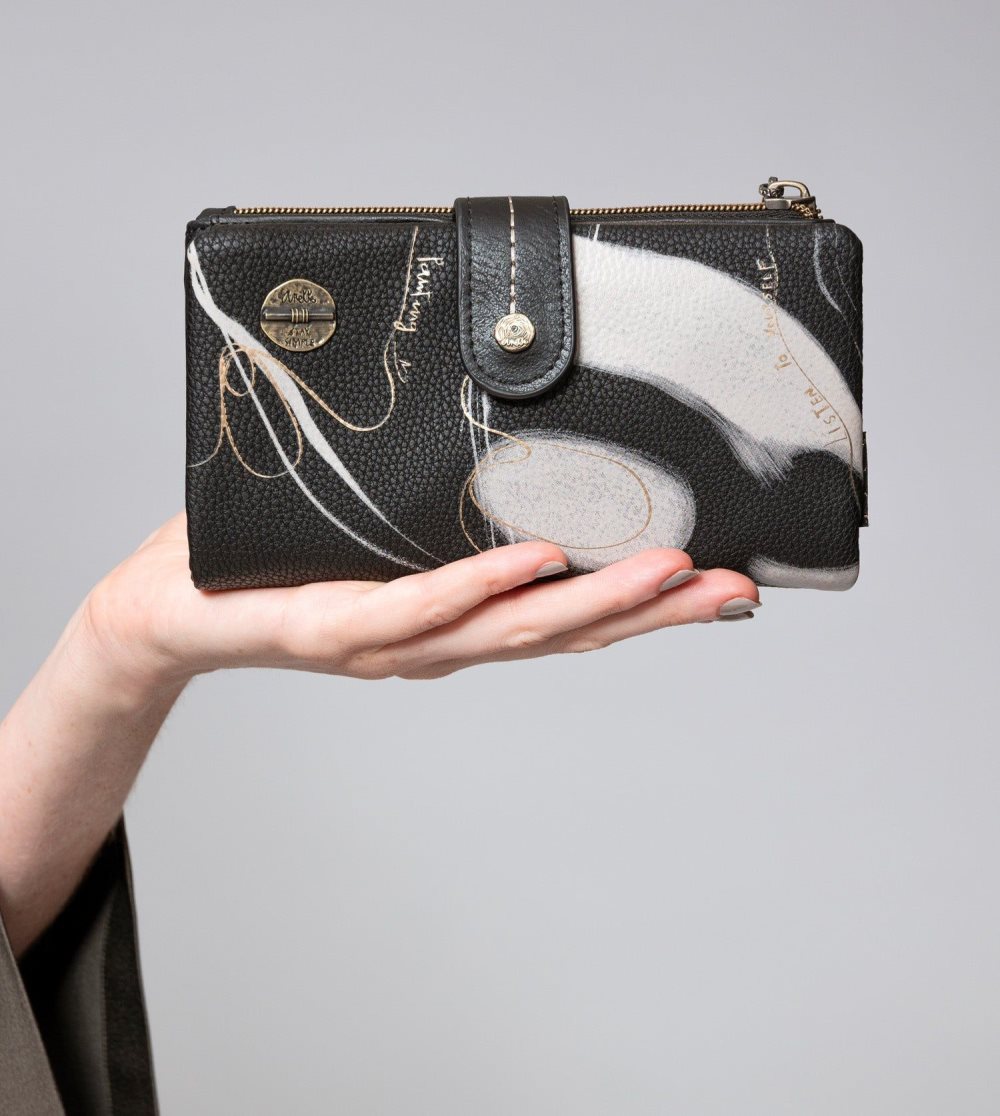 Női Anekke Nature Shodo Black Rfid Flexi Wallet Black Pénztárca | XQEPMW-752
