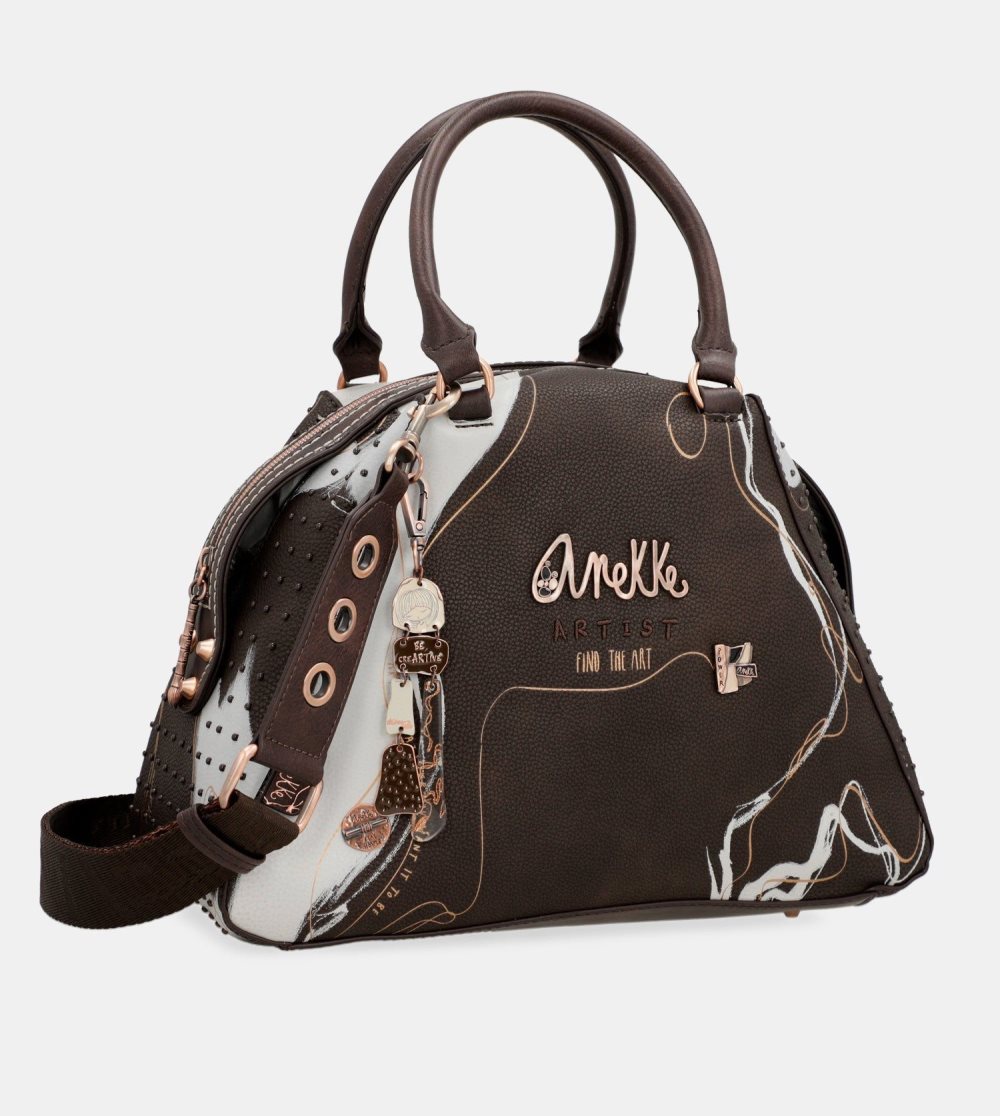 Női Anekke Nature Shodo Brown 2-handle Shoulder Bag Kézitáska | LGAPBW-035