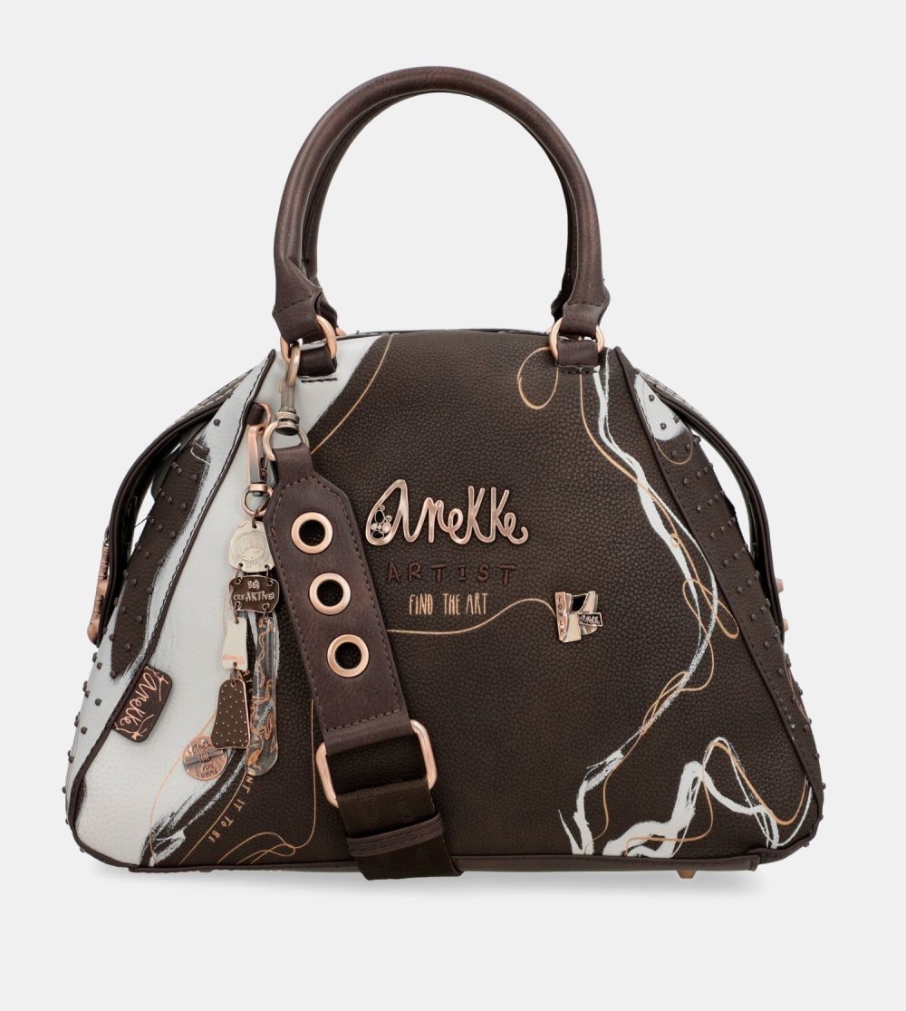 Női Anekke Nature Shodo Brown 2-handle Shoulder Bag Kézitáska | LGAPBW-035