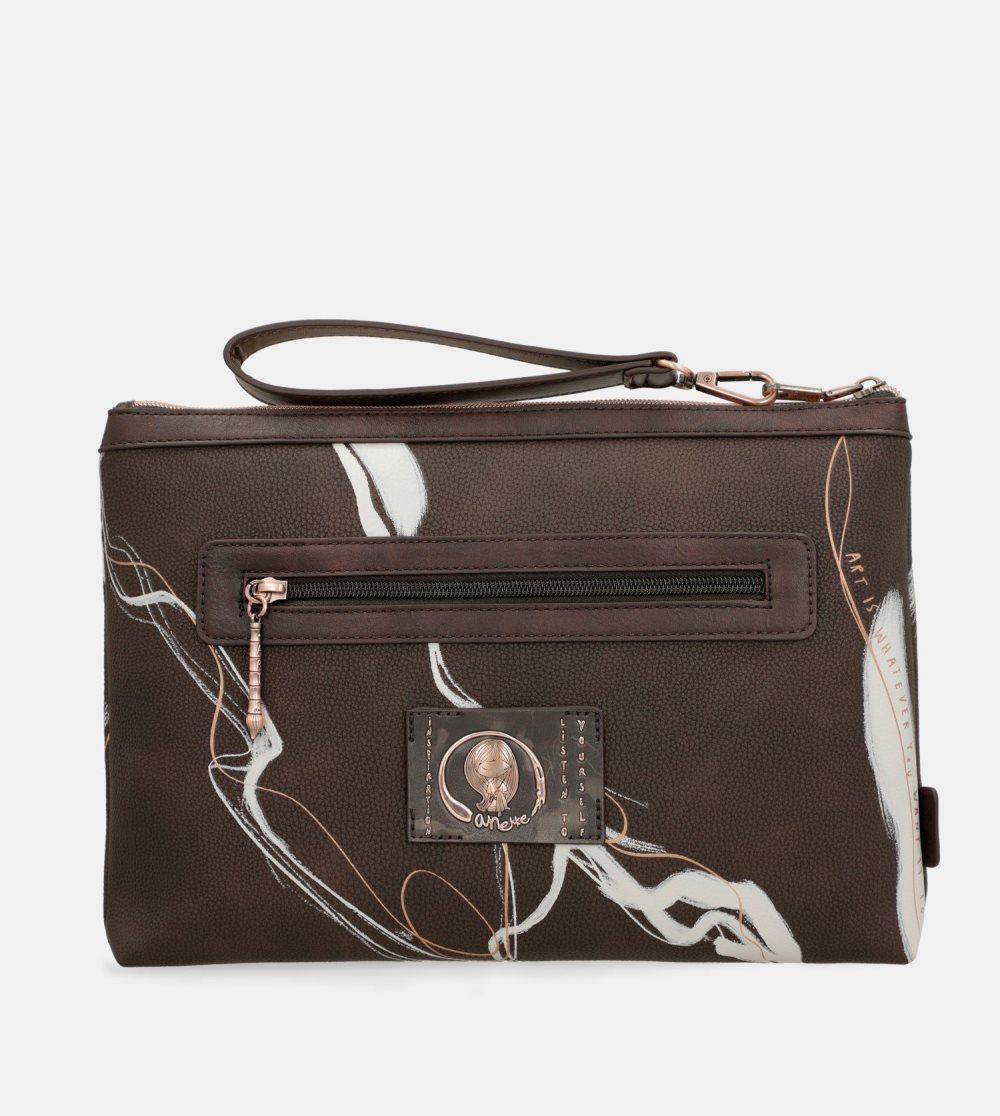 Női Anekke Nature Shodo Brown Clutch Bag Kézitáska | XDEMTC-834