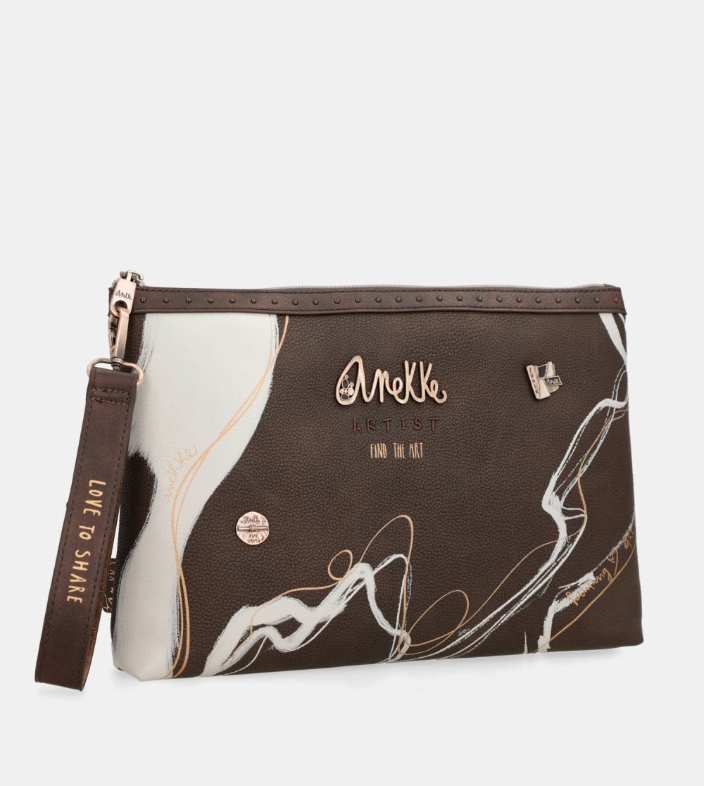 Női Anekke Nature Shodo Brown Clutch Bag Kézitáska | XDEMTC-834
