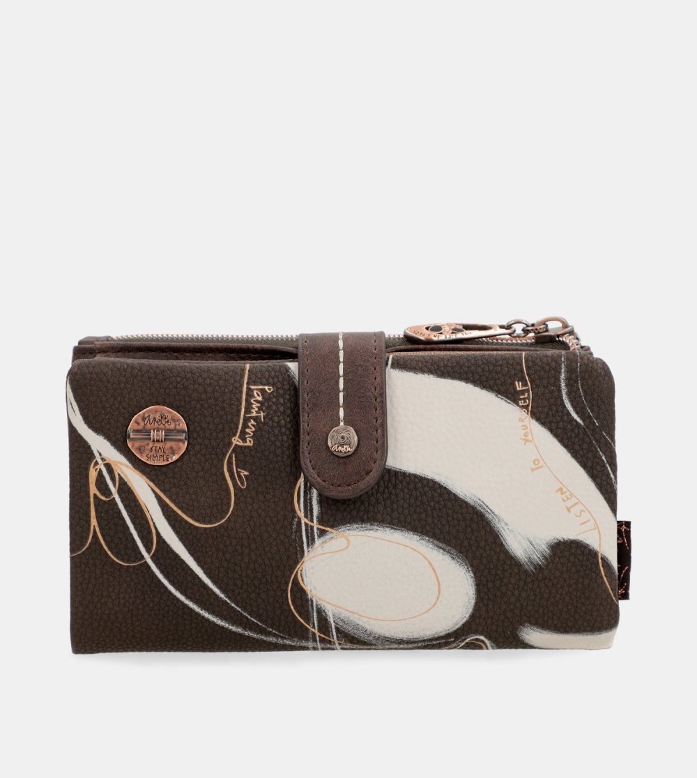 Női Anekke Nature Shodo Brown Rfid Flexi Wallet Brown Pénztárca | SBVWER-026