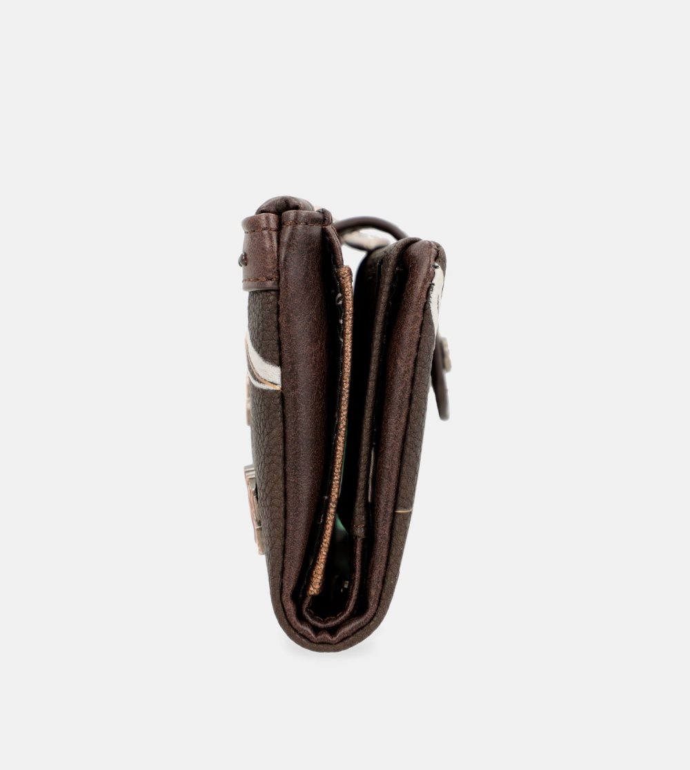 Női Anekke Nature Shodo Brown Rfid Flexi Wallet Brown Pénztárca | SBVWER-026
