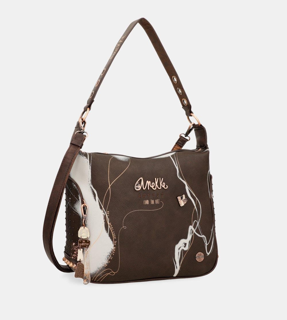 Női Anekke Nature Shodo Brown Shoulder Bag Válltáskák | ACXJBU-125