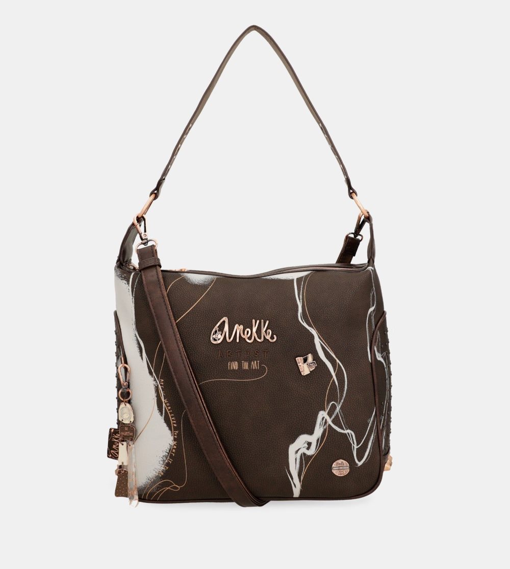 Női Anekke Nature Shodo Brown Shoulder Bag Válltáskák | ACXJBU-125
