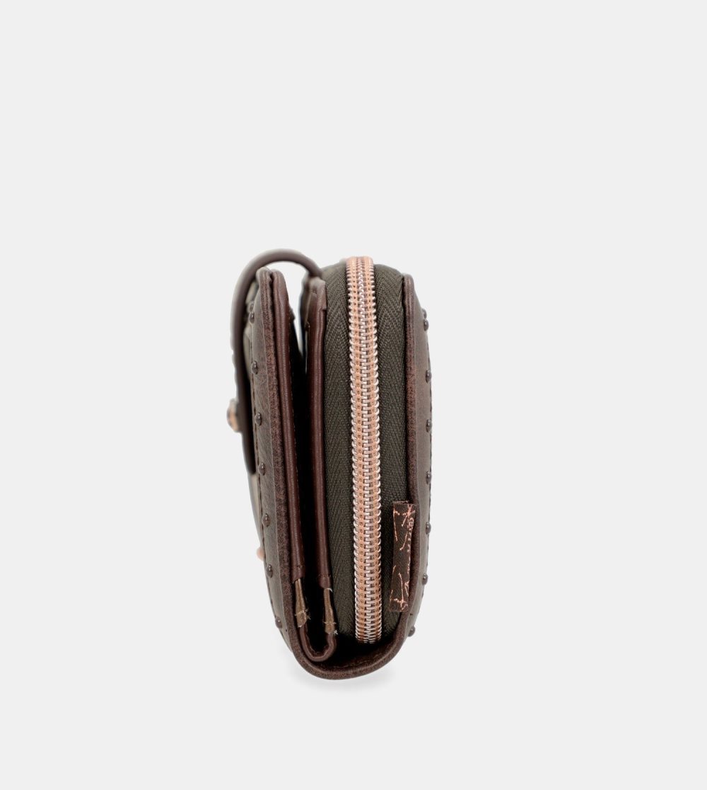 Női Anekke Nature Shodo Large Brown Rfid Wallet Nature Shodo Pénztárca | CGAYHK-581