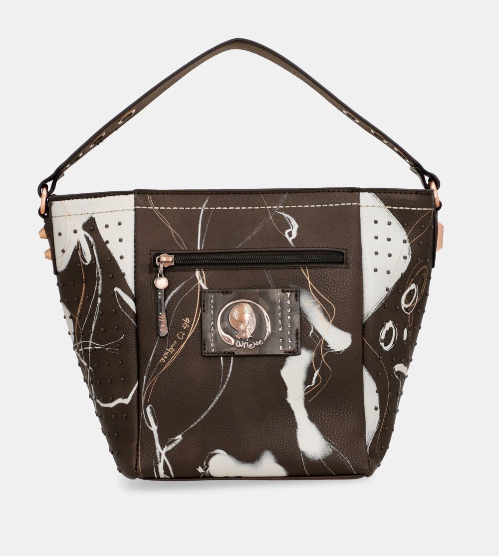 Női Anekke Nature Shodo Medium Brown Handbag Kézitáska | YOSMZG-638