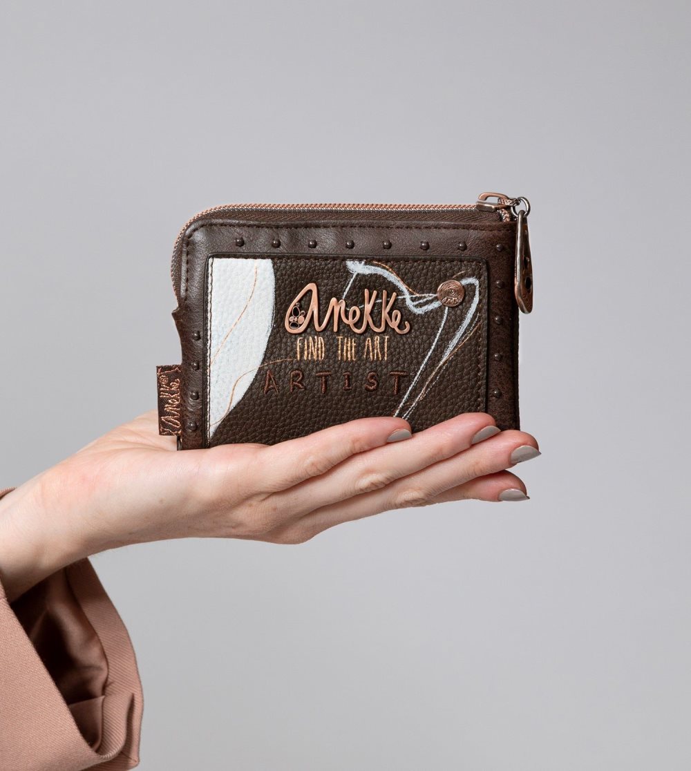Női Anekke Nature Shodo Small Brown Rfid Wallet Pénztárca | PLFVCR-245