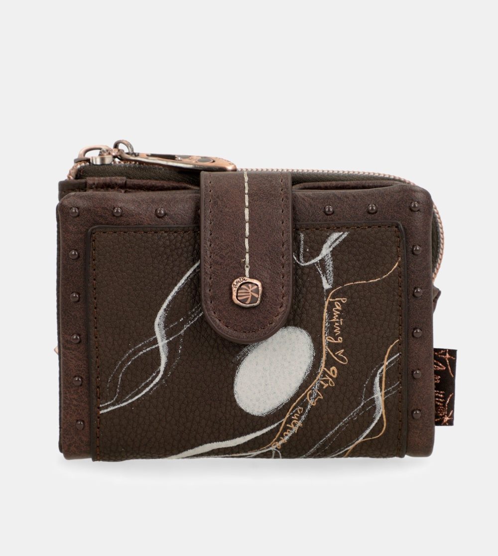 Női Anekke Nature Shodo Small Brown Rfid Wallet Pénztárca | PLFVCR-245