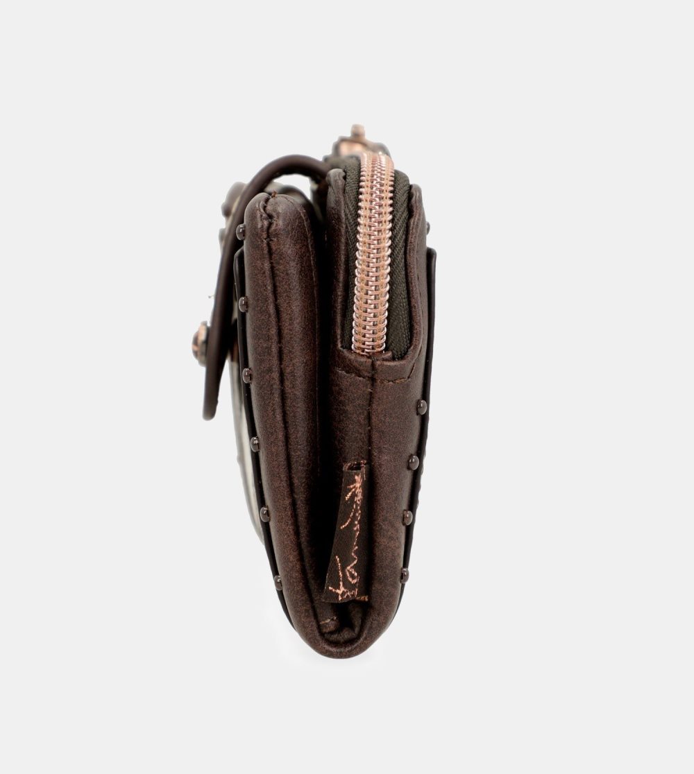 Női Anekke Nature Shodo Small Brown Rfid Wallet Pénztárca | PLFVCR-245
