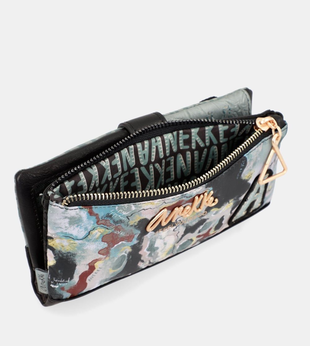 Női Anekke Nature Woods Wallet With Removable Card Holder Pénztárca | UCBWFS-687