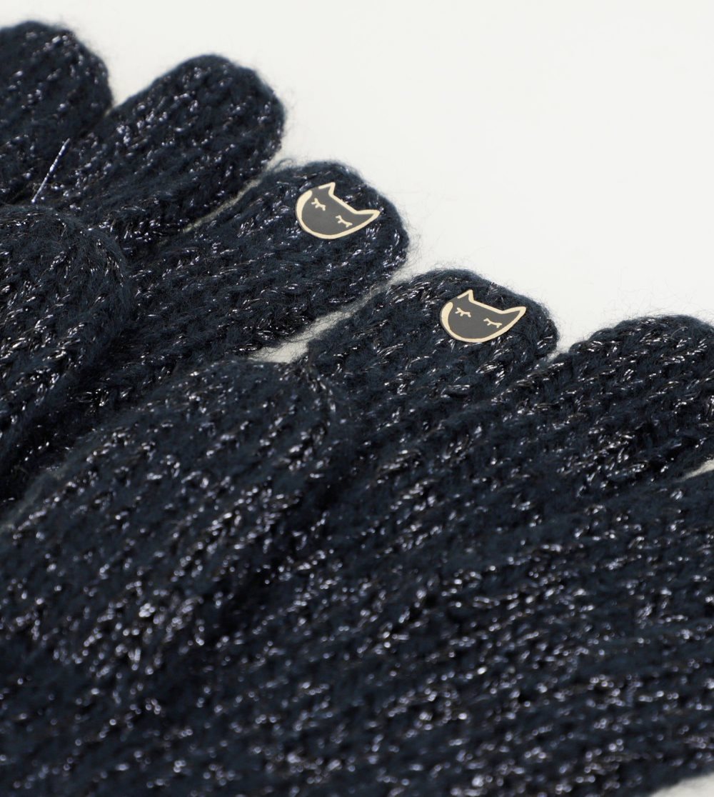 Női Anekke Navy Blue Logomania Gloves. Kesztyű | PKCEOL-375