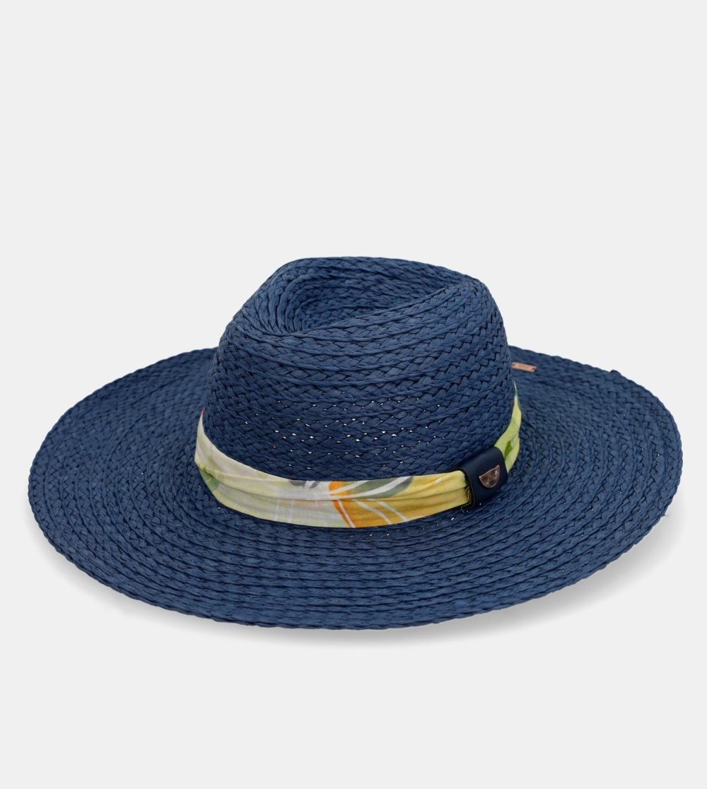 Női Anekke Navy Blue Raffia Hat Kalap | LIKCDJ-016