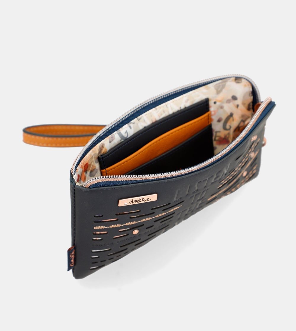 Női Anekke Navy Blue Rfid Wallet Nature Pachamama Pénztárca | ZVBXUL-205