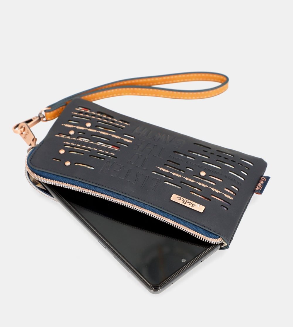 Női Anekke Navy Blue Rfid Wallet Nature Pachamama Pénztárca | ZVBXUL-205