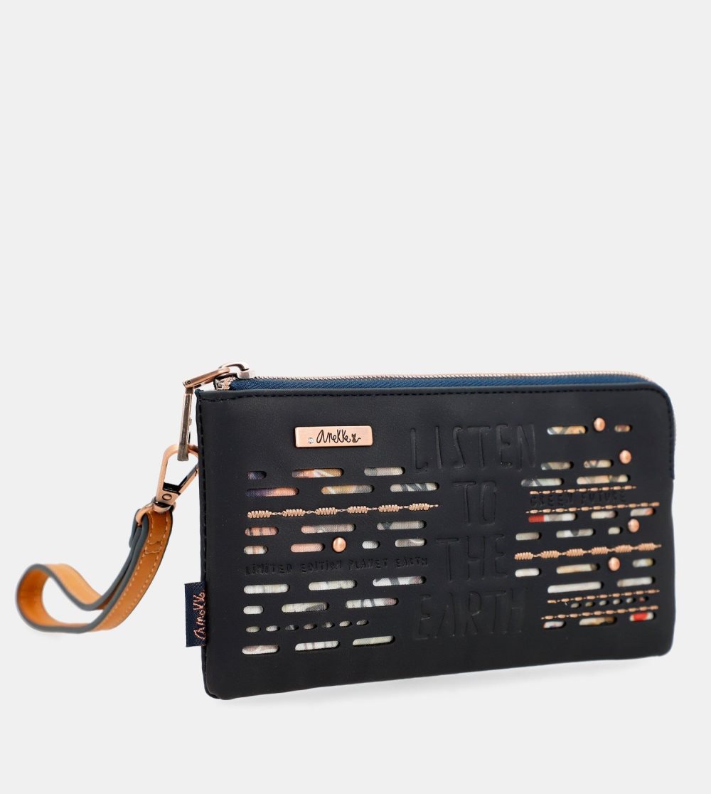 Női Anekke Navy Blue Rfid Wallet Nature Pachamama Pénztárca | ZVBXUL-205