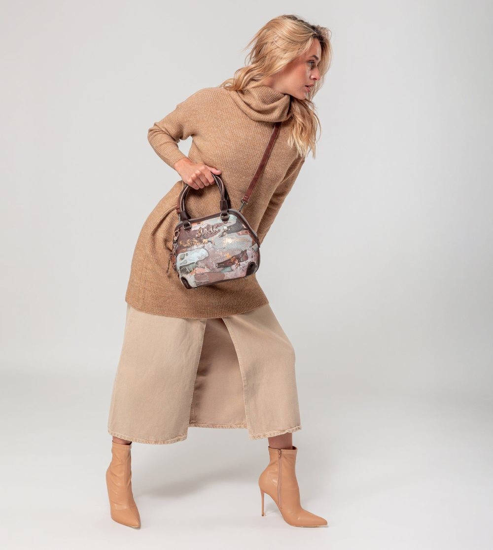 Női Anekke Outer Short Handle Medium Bag Crossbody Táska | HJMYFA-681