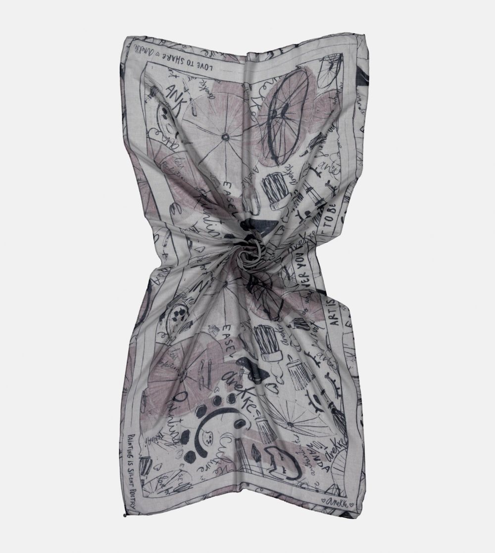 Női Anekke Palette Grey Scarf Sál | IXHOYL-913
