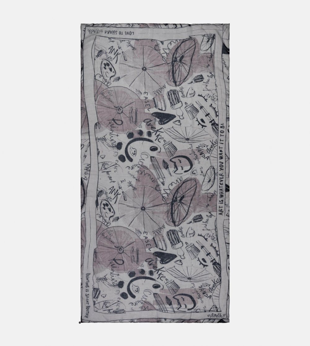 Női Anekke Palette Grey Scarf Sál | IXHOYL-913