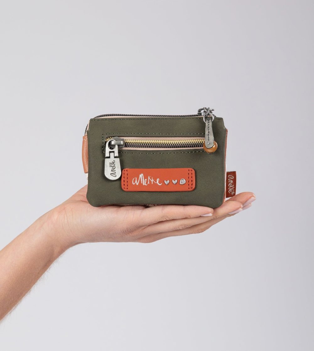 Női Anekke Peace & Love Camel 3-compartment Coin Purse Pénztárca | GAZWKQ-178