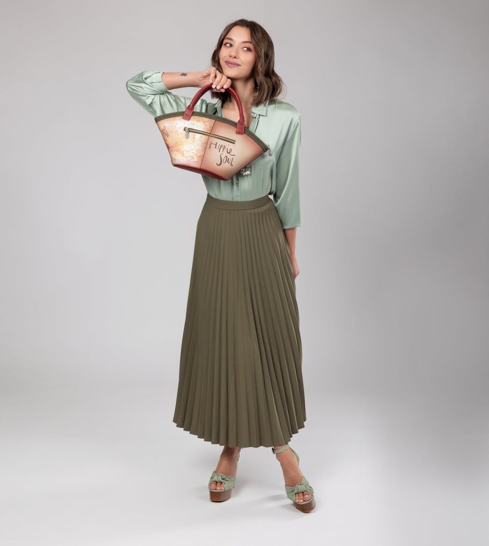 Női Anekke Peace & Love Camel Basket Bag Crossbody Táska | SPYDGZ-359