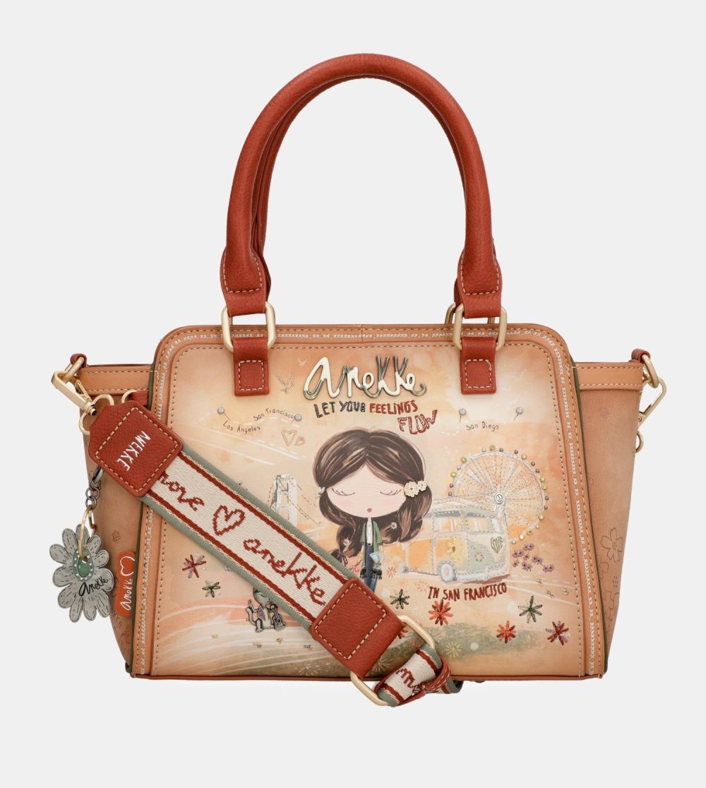 Női Anekke Peace & Love Camel Bowling Bag Válltáskák | TGSMQC-541