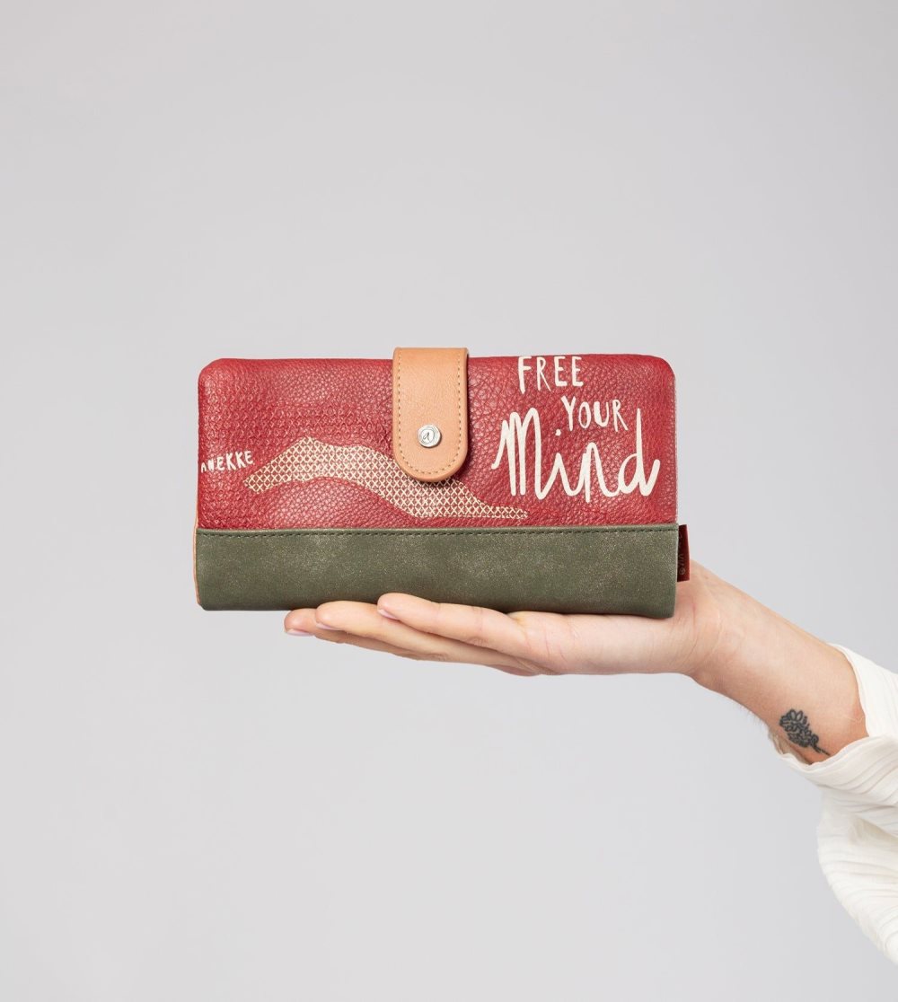 Női Anekke Peace & Love Camel Large Rfid Wallet Pénztárca | XJWSGV-420