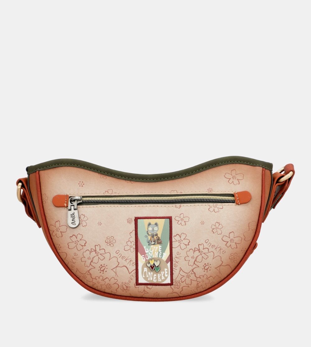 Női Anekke Peace & Love Camel Oval Bag Válltáskák | JFZBOC-183