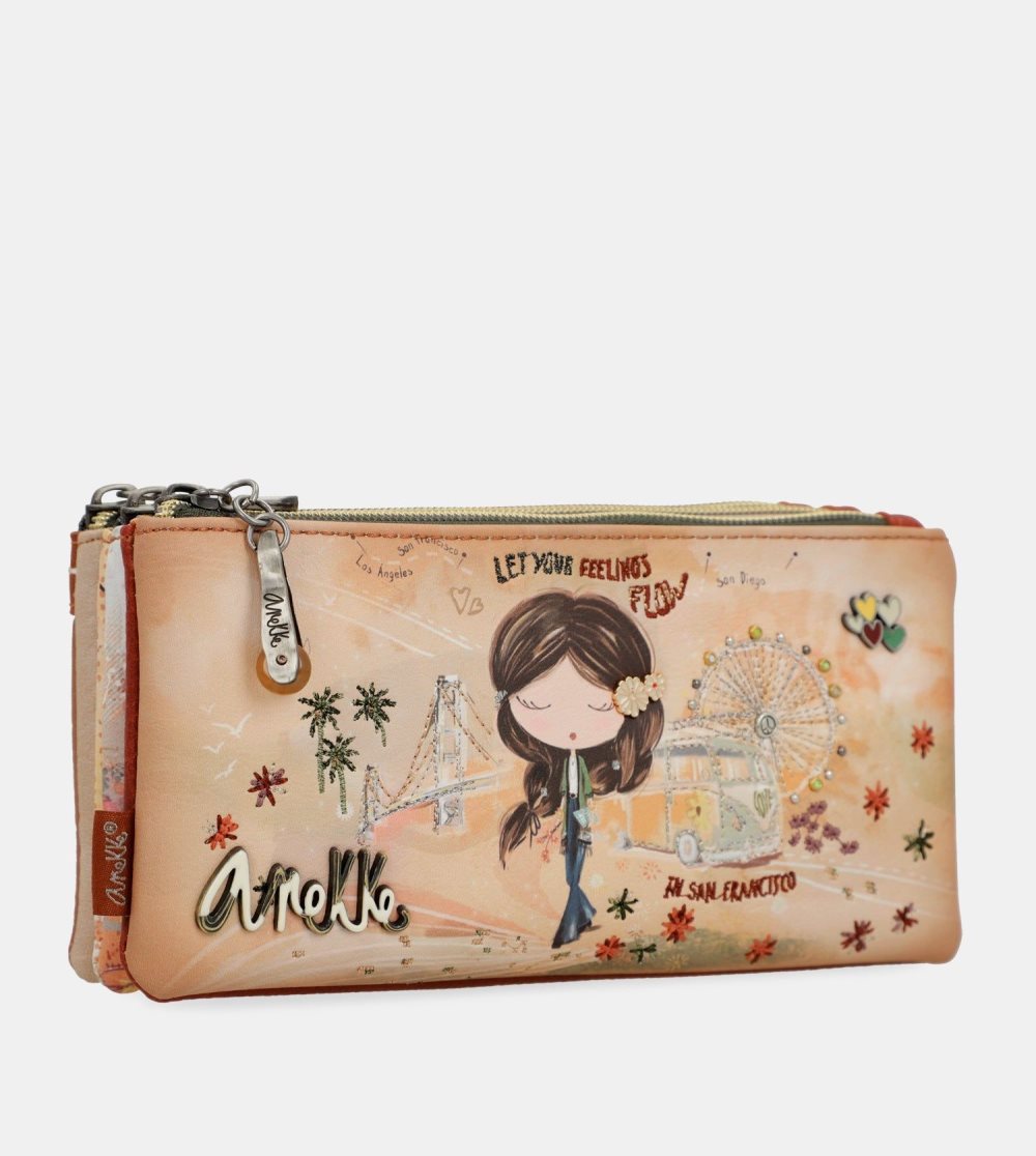 Női Anekke Peace & Love Camel Pencil Case Stationery | VFRWCK-901