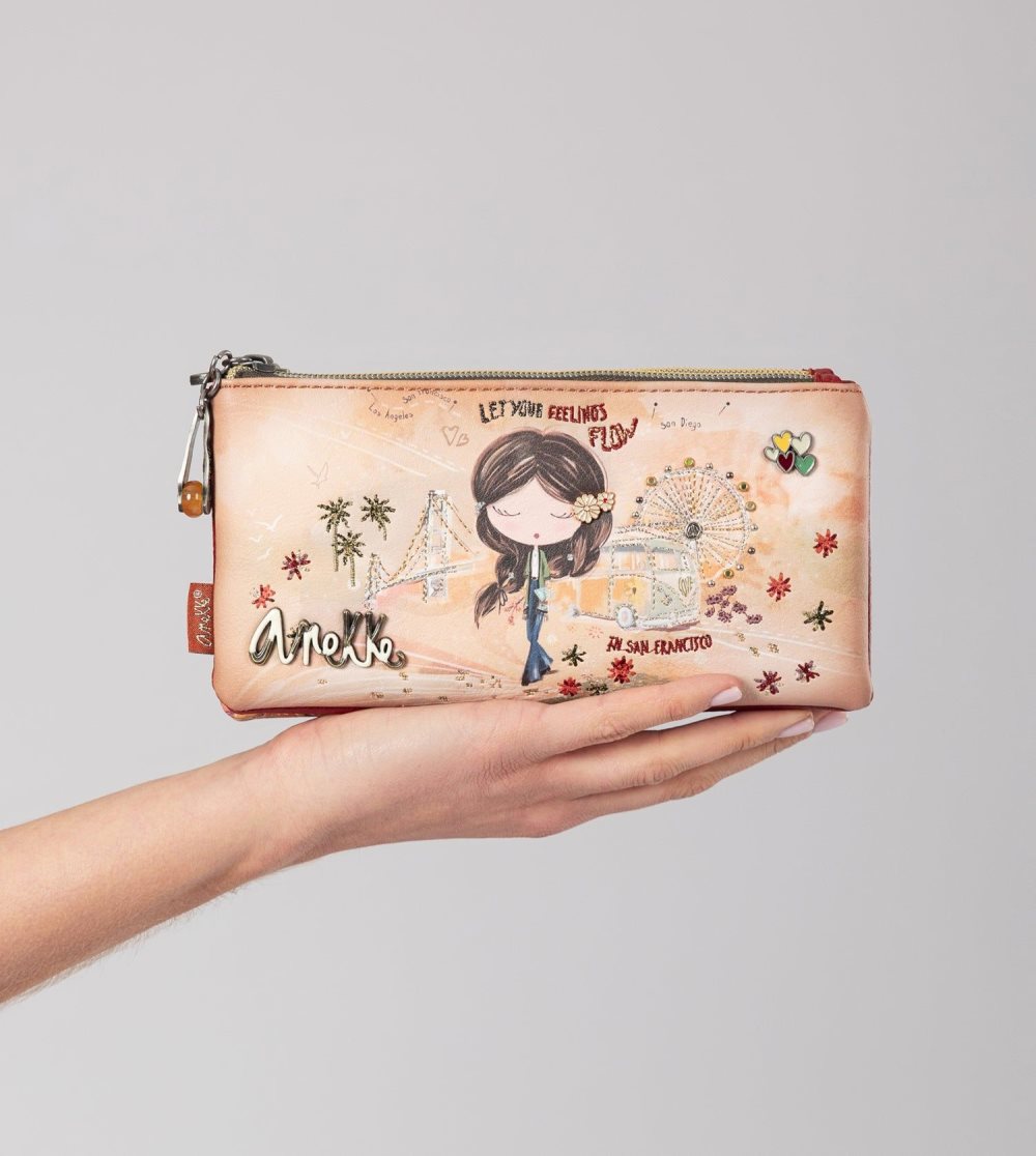 Női Anekke Peace & Love Camel Pencil Case Stationery | VFRWCK-901
