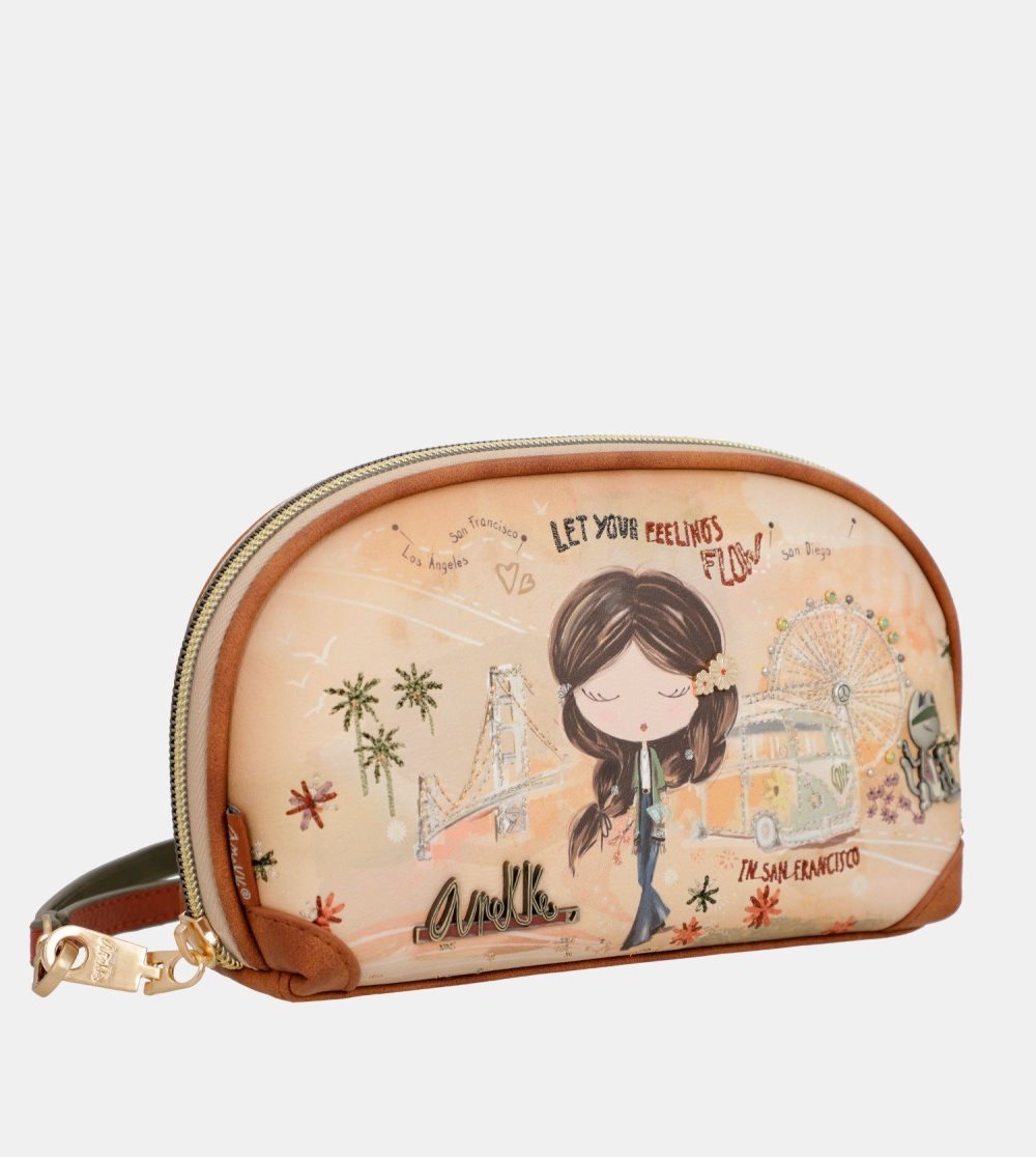 Női Anekke Peace & Love Camel Rfid Holdall Bag Kézitáska | GMSWZN-208