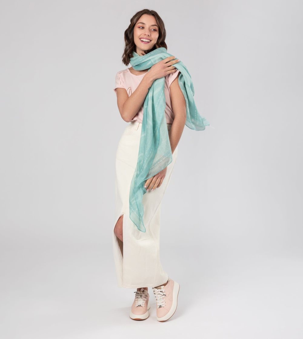 Női Anekke Peace & Love Green Scarf Sál | VUTXOP-892