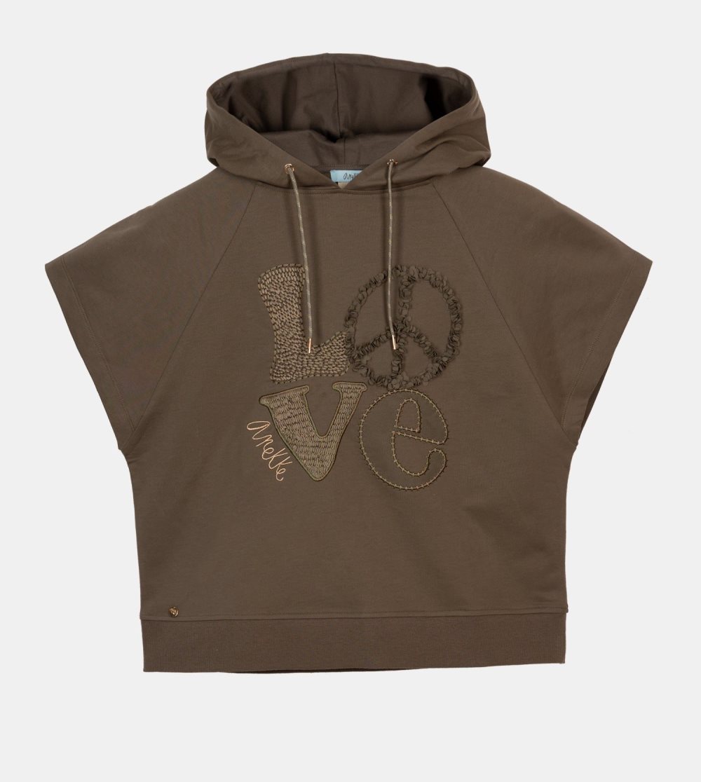 Női Anekke Peace & Love Green Sleeveless Sweatshirt Pulóverek | VNMERI-279